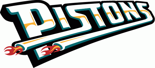Detroit Pistons 1996-2001 Wordmark Logo iron on heat transfer